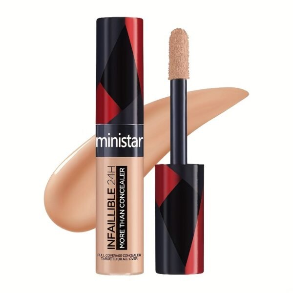 Ethically Made Liquid Concealer Stick with Large Brush Head - Medium Coverage, Long-Lasting Color Correction for All Skin Tones, 0.68oz - Image 7