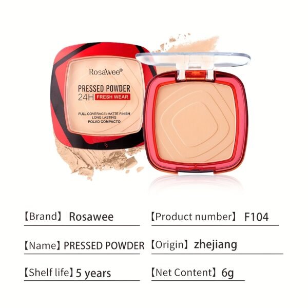 24H Matte Oil Control Pressed Powder - Sweat-Proof & Non-Patchy, Lightweight Medium Coverage with Natural Ceramic Formula for All Light Beige Types, Long-Lasting Shine Control & Flawless Finish - Image 23