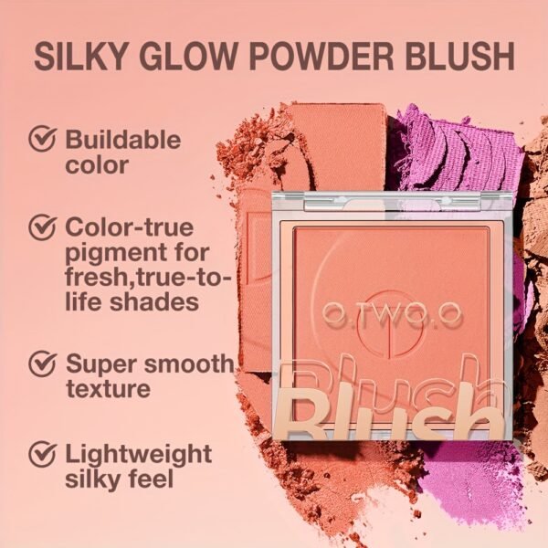 O.TWO.O Face Makeup Blush Palette 6 colors Powder quality High color rendering Smooth color Silky texture Long-lasting and non-smearing Autumn and Winter Style for a Three-Dimensional Fog Makeup Finish otwoo makeup for women - Image 15