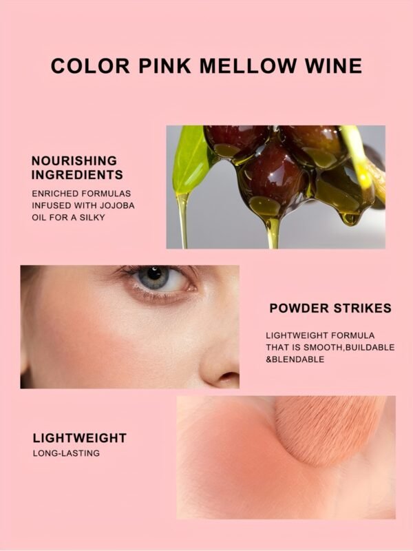 wet n wild Color Icon Blush, Effortless Matte Natural Sheer Glow & Seamless Blend, Luxuriously Infused Smooth Jojoba Oil, - Mellow Wine - Image 13