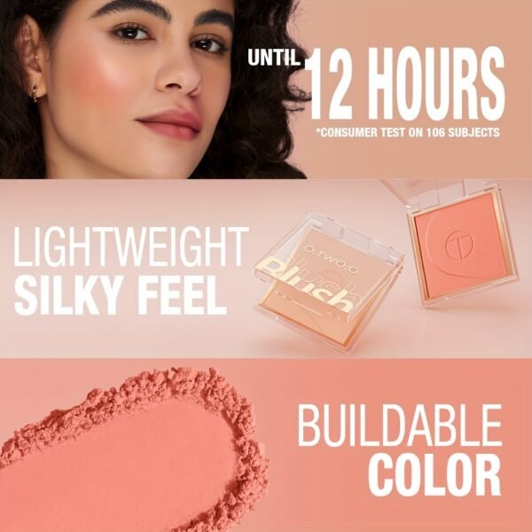 O.TWO.O Face Makeup Blush Palette 6 colors Powder quality High color rendering Smooth color Silky texture Long-lasting and non-smearing Autumn and Winter Style for a Three-Dimensional Fog Makeup Finish otwoo makeup for women - Image 13