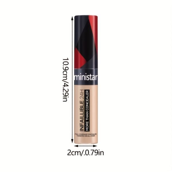 Ethically Made Liquid Concealer Stick with Large Brush Head - Medium Coverage, Long-Lasting Color Correction for All Skin Tones, 0.68oz - Image 6