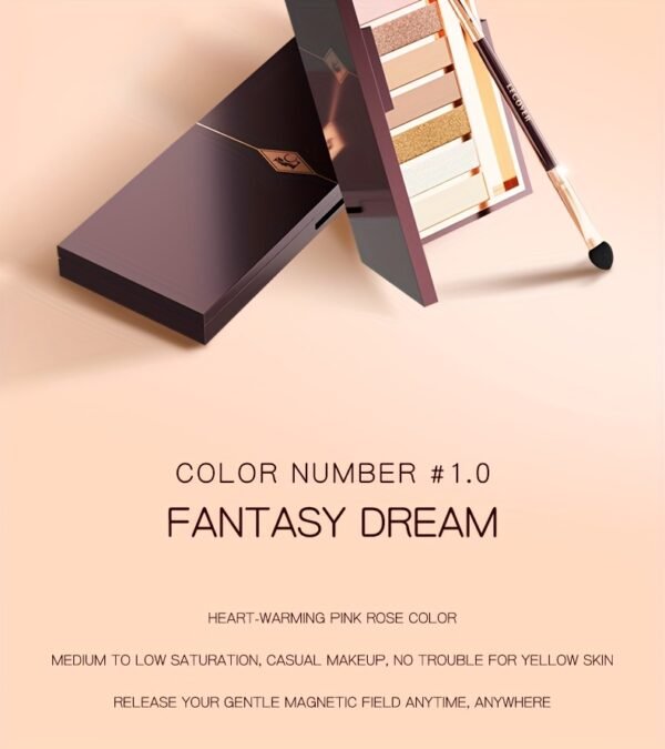 LECOVER2025 New Eyeshadow Palette 12 Colors Nose Contour Highlighter Blush One Palette Matte Shiny Fine Glitter Dual Head Eyeshadow Brushes Makeup Palette for Beautiful Eye Makeup Christmas Valentine'S Day Gift - Image 15