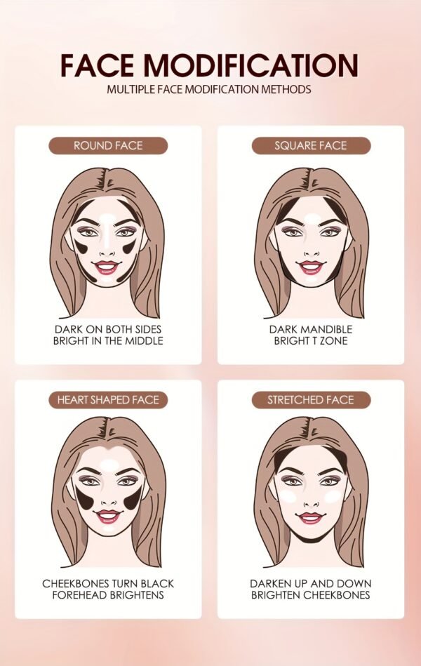 O.TWO.O Long-Lasting Bronze Stick - Creamy Texture, High-Definition Shaping Contour, Natural Makeup Look, Moisturizing, Easy Blending, Layering Concealer - Creates Flawless Glossy Finish, Perfect for Women 11g/0.39oz Daily Essentials otwoo - Image 21