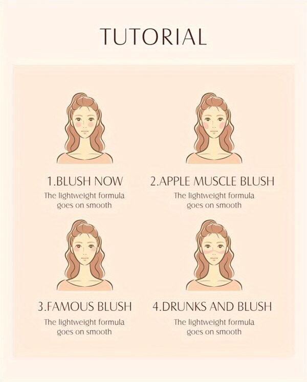 O.TWO.O Face Makeup Blush Palette 6 colors Powder quality High color rendering Smooth color Silky texture Long-lasting and non-smearing Autumn and Winter Style for a Three-Dimensional Fog Makeup Finish otwoo makeup for women - Image 21