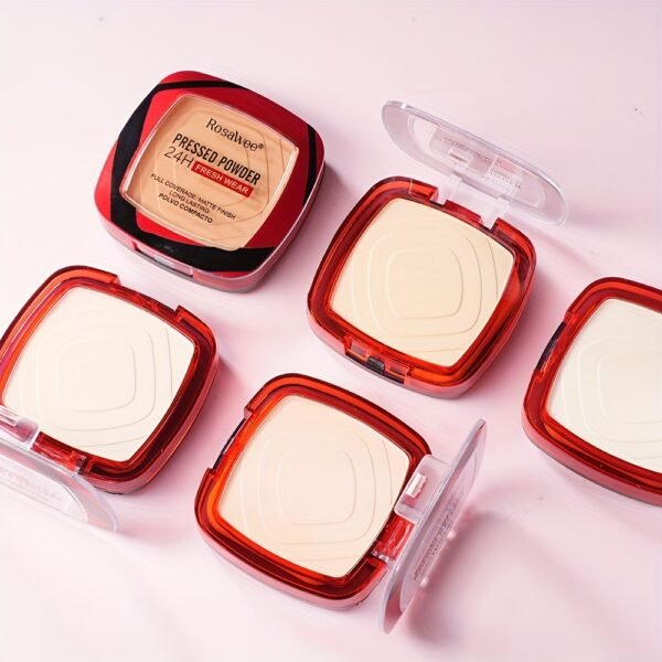 24H Matte Oil Control Pressed Powder - Sweat-Proof & Non-Patchy, Lightweight Medium Coverage with Natural Ceramic Formula for All Light Beige Types, Long-Lasting Shine Control & Flawless Finish - Image 20