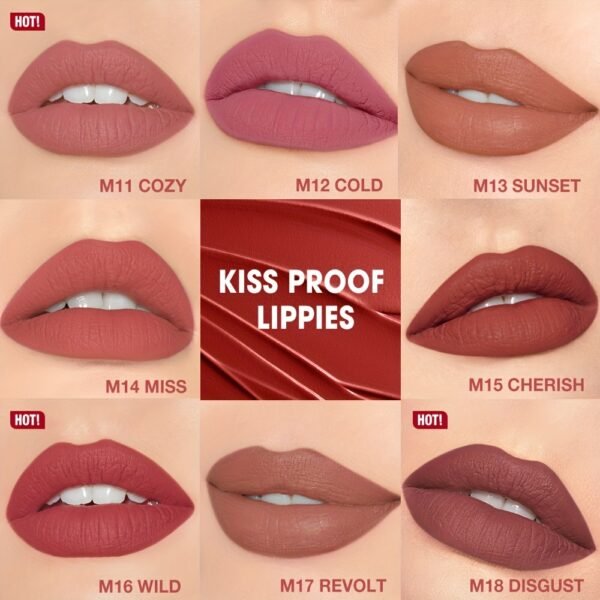 O.TWO.O Lipstick Matte Lip Gloss Waterproof And Non-Smearing Matte Lip Gloss for Girls Does Not Stick to Cups And Lasts for a Long Time Labiales Korean Makeup OTWOO Make Up for Women Girly Must Haves - Image 11