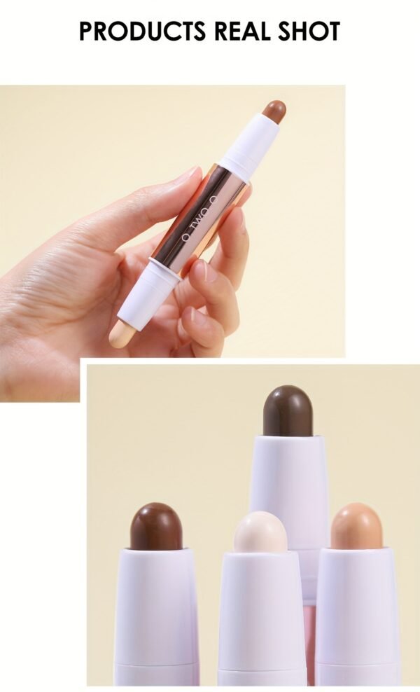 O.TWO.O 4 colors highlight makeup shadow contour stick double end brightens facial complexion and makes Light Beige more radiant perfect for giving as gifts on holidays to mothers and friends Daily Essential otwoo - Image 29