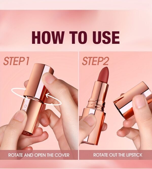 O.TWO.O Lipstick Matte Lip Gloss Waterproof And Non-Smearing Matte Lip Gloss for Girls Does Not Stick to Cups And Lasts for a Long Time Labiales Korean Makeup OTWOO Make Up for Women Girly Must Haves - Image 23