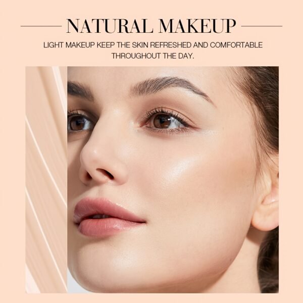 O.TWO.O BB Cream - Natural Brightening & Waterproof Liquid Foundation, Oil-Control Concealer for All Skin Types, Lightweight Coverage with Glycerin for Hydration - Image 13