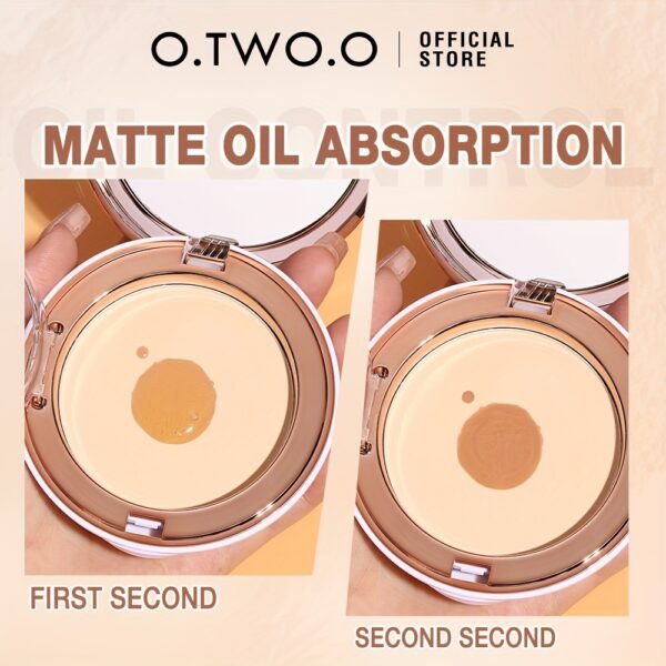 O.TWO.O 3 colors of silky moisturizing makeup setting powder, more delicate, no powder flying, full coverage, flawless makeup, long-lasting, 10/0.35oz, a must-have for all occasions - Image 3