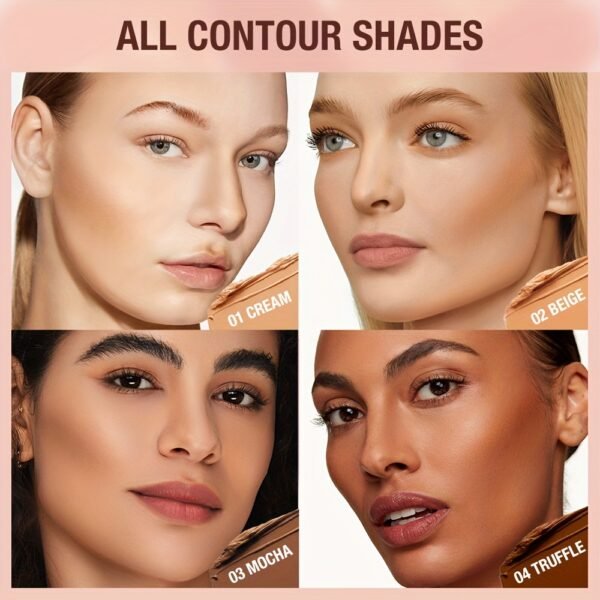 O.TWO.O Long-Lasting Bronze Stick - Creamy Texture, High-Definition Shaping Contour, Natural Makeup Look, Moisturizing, Easy Blending, Layering Concealer - Creates Flawless Glossy Finish, Perfect for Women 11g/0.39oz Daily Essentials otwoo - Image 13