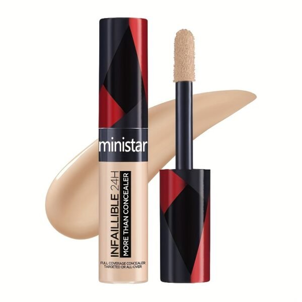 Ethically Made Liquid Concealer Stick with Large Brush Head - Medium Coverage, Long-Lasting Color Correction for All Skin Tones, 0.68oz - Image 5
