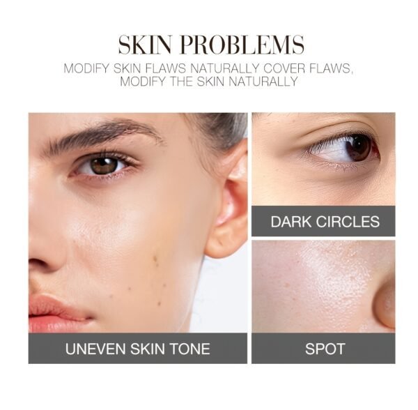 O.TWO.O BB Cream - Natural Brightening & Waterproof Liquid Foundation, Oil-Control Concealer for All Skin Types, Lightweight Coverage with Glycerin for Hydration - Image 16
