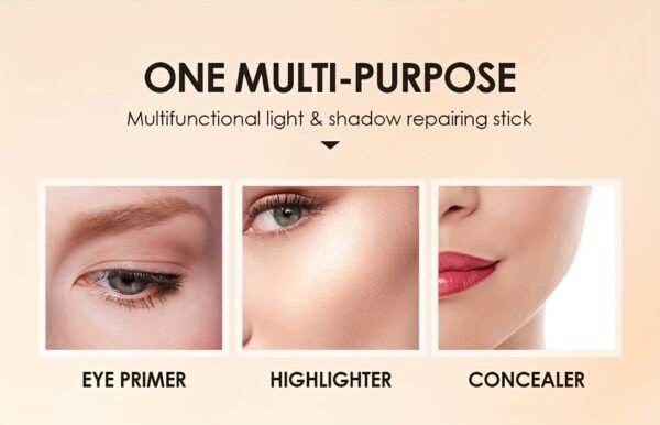 O.TWO.O 4 colors highlight makeup shadow contour stick double end brightens facial complexion and makes Light Beige more radiant perfect for giving as gifts on holidays to mothers and friends Daily Essential otwoo - Image 22