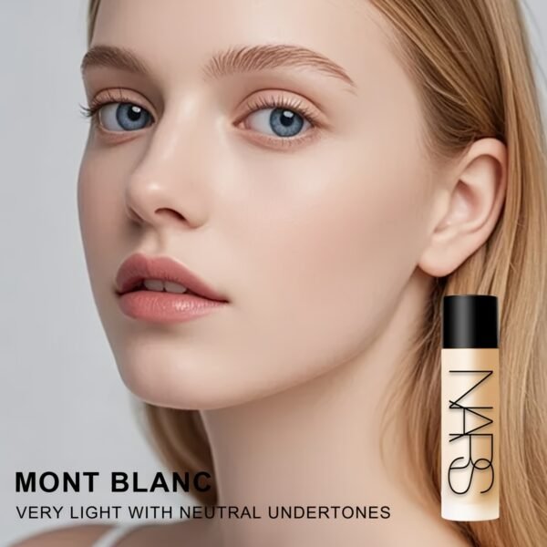 NARS Light Reflecting™ Advanced Skincare Foundation - Mini Size - Skincare Hybrid Foundation #MONT BLANC-LIGHT 2- 10ml, Nature Finish, Moisturizing, Medium Coverage, Liquid Form, Perfect for Dry Skin - Image 3