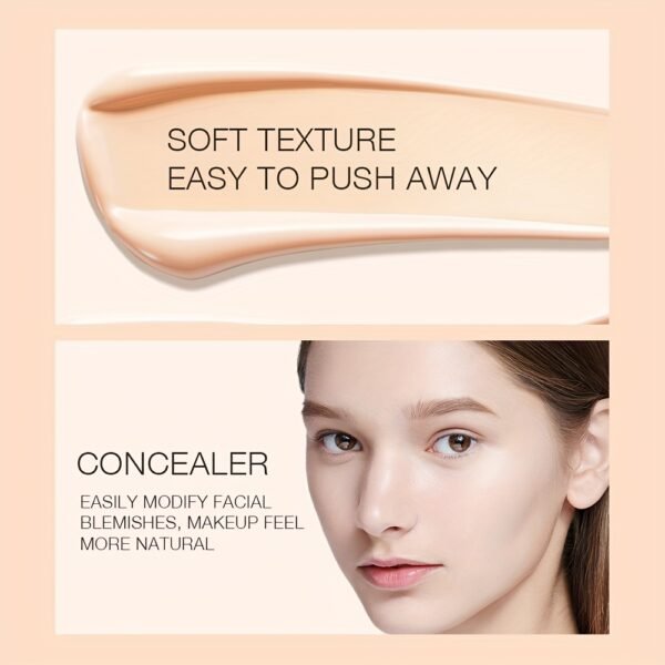 O.TWO.O BB Cream - Natural Brightening & Waterproof Liquid Foundation, Oil-Control Concealer for All Skin Types, Lightweight Coverage with Glycerin for Hydration - Image 10