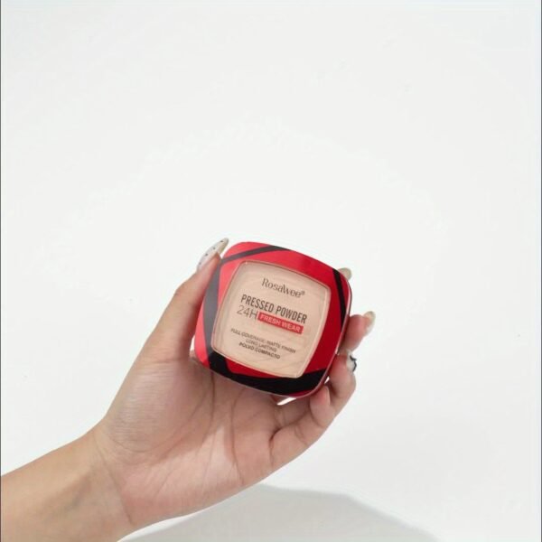 24H Matte Oil Control Pressed Powder - Sweat-Proof & Non-Patchy, Lightweight Medium Coverage with Natural Ceramic Formula for All Light Beige Types, Long-Lasting Shine Control & Flawless Finish - Image 16