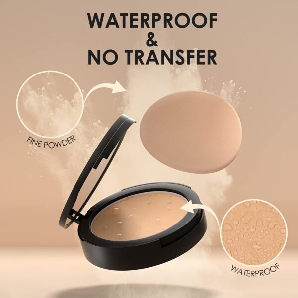 Long-Lasting Matte Finish Pressed Powder for Flawless Complexion and Controlled Shine - Image 3