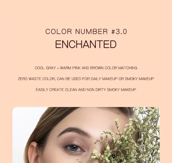 LECOVER2025 New Eyeshadow Palette 12 Colors Nose Contour Highlighter Blush One Palette Matte Shiny Fine Glitter Dual Head Eyeshadow Brushes Makeup Palette for Beautiful Eye Makeup Christmas Valentine'S Day Gift - Image 19