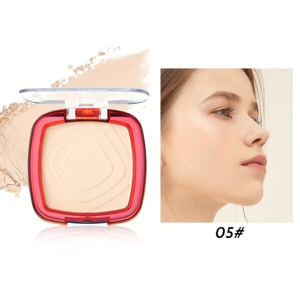 24H Matte Oil Control Pressed Powder - Sweat-Proof & Non-Patchy, Lightweight Medium Coverage with Natural Ceramic Formula for All Light Beige Types, Long-Lasting Shine Control & Flawless Finish - Image 11