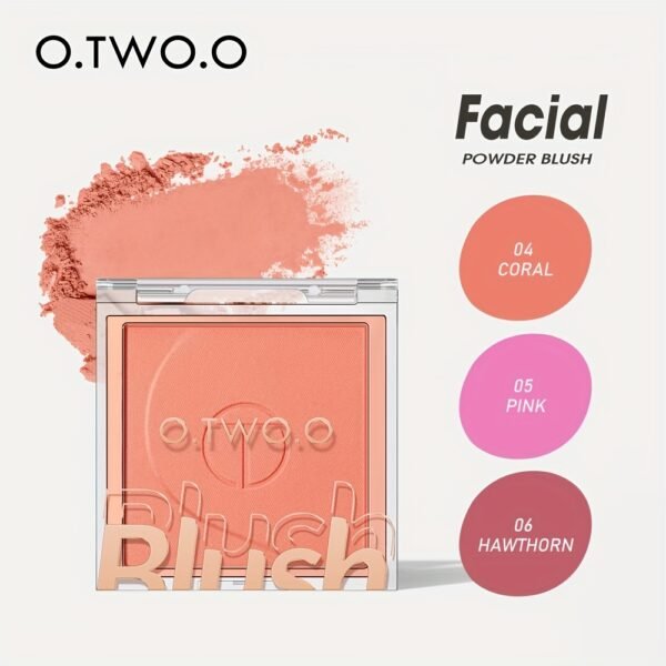 O.TWO.O Face Makeup Blush Palette 6 colors Powder quality High color rendering Smooth color Silky texture Long-lasting and non-smearing Autumn and Winter Style for a Three-Dimensional Fog Makeup Finish otwoo makeup for women - Image 4
