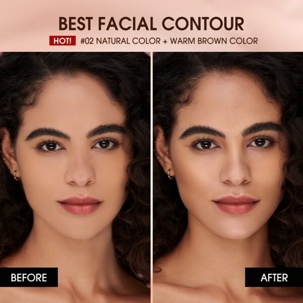 O.TWO.O 4 colors highlight makeup shadow contour stick double end brightens facial complexion and makes Light Beige more radiant perfect for giving as gifts on holidays to mothers and friends Daily Essential otwoo - Image 4