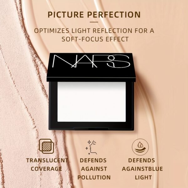 NARS Light Reflecting Setting Powder Pressed - 3g Mini Size, Oil-Control & Natural Finish, Lightweight Formula with Clear Powder for All Light Beige Types, Compact & Travel-Friendly - Image 5