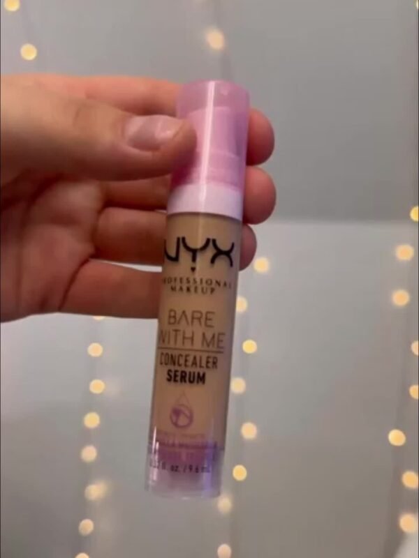 NYX Professional Makeup Bare with Me Concealer Serum - 24H Hydration, Creamy Formula, Natural Finish, Full Coverage for All Light Beige Types, 0.3fl.oz (8ml) - Image 11