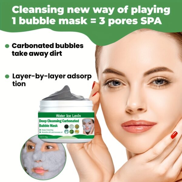 Volcanic Mud Bubble Mask, a Facial And Body Mud Mask That Cleanses Pores And Removes Blackheads, Suitable for Oily Skin, with a Moisturizing Formula Ideal for Dry And Sensitive Skin. - Image 6