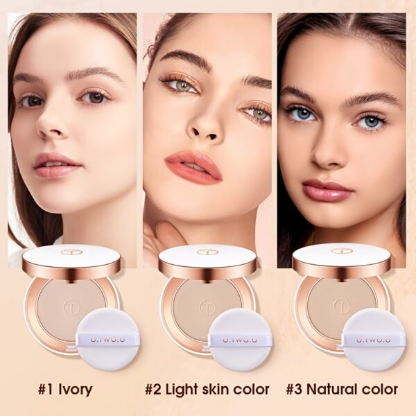 O.TWO.O 3 colors of silky moisturizing makeup setting powder, more delicate, no powder flying, full coverage, flawless makeup, long-lasting, 10/0.35oz, a must-have for all occasions - Image 14