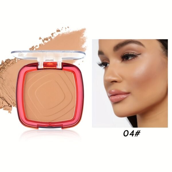 24H Matte Oil Control Pressed Powder - Sweat-Proof & Non-Patchy, Lightweight Medium Coverage with Natural Ceramic Formula for All Light Beige Types, Long-Lasting Shine Control & Flawless Finish - Image 9