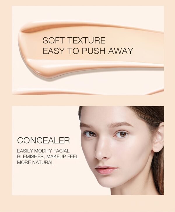 O.TWO.O BB Cream - Natural Brightening & Waterproof Liquid Foundation, Oil-Control Concealer for All Skin Types, Lightweight Coverage with Glycerin for Hydration - Image 18