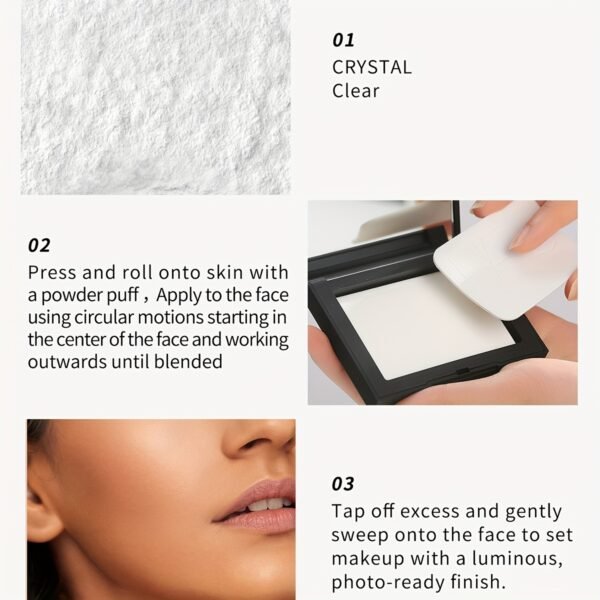 NARS Light Reflecting Setting Powder Pressed - 3g Mini Size, Oil-Control & Natural Finish, Lightweight Formula with Clear Powder for All Light Beige Types, Compact & Travel-Friendly - Image 10