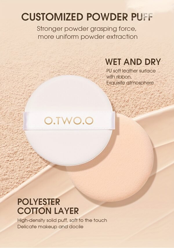 O.TWO.O 3 colors of silky moisturizing makeup setting powder, more delicate, no powder flying, full coverage, flawless makeup, long-lasting, 10/0.35oz, a must-have for all occasions - Image 24