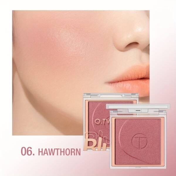 O.TWO.O Face Makeup Blush Palette 6 colors Powder quality High color rendering Smooth color Silky texture Long-lasting and non-smearing Autumn and Winter Style for a Three-Dimensional Fog Makeup Finish otwoo makeup for women - Image 14
