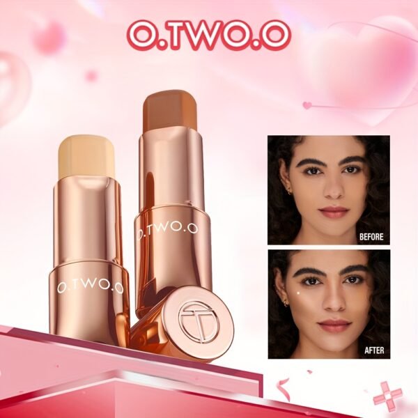 O.TWO.O Long-Lasting Bronze Stick - Creamy Texture, High-Definition Shaping Contour, Natural Makeup Look, Moisturizing, Easy Blending, Layering Concealer - Creates Flawless Glossy Finish, Perfect for Women 11g/0.39oz Daily Essentials otwoo