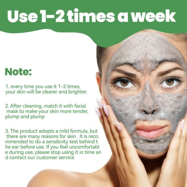 Volcanic Mud Bubble Mask, a Facial And Body Mud Mask That Cleanses Pores And Removes Blackheads, Suitable for Oily Skin, with a Moisturizing Formula Ideal for Dry And Sensitive Skin. - Image 7