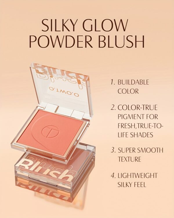 O.TWO.O Face Makeup Blush Palette 6 colors Powder quality High color rendering Smooth color Silky texture Long-lasting and non-smearing Autumn and Winter Style for a Three-Dimensional Fog Makeup Finish otwoo makeup for women - Image 18