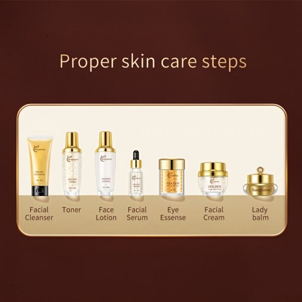 Elegant Lady'S Skincare Set 9pcs/ set, Moisturizing and Water-retaining, Moisturizing Dry Light Beige, Light Beige is Glossy, Contains Niacinamide, Hyaluronic Acid and other Light Beige care ingredients, High-end Women'S set, suitable for parties, festiva - Image 4