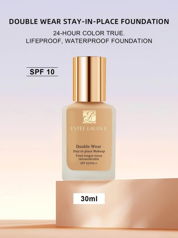 Double Wear Stay-in-Place Makeup 10 1W1 - 1 FL.OZ./30mL, Medium Coverage, Long-Lasting Foundation for Oily Skin, Light to Medium Skin Tone, Stay-in-Place Makeup | Medium Coverage Foundation | Liquid Foundation - Image 10